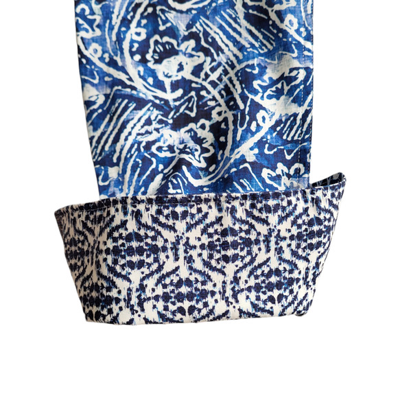 Robert Graham Arches Long Sleeve Button Down Shirt in Blue Men's Size Large - Picture 5 of 7